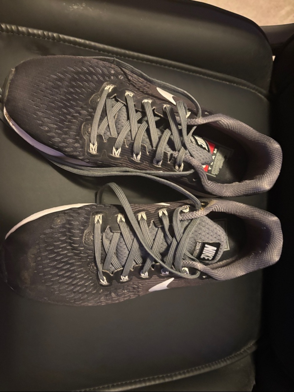 Nike Gray Athletic Sneakers with White Swoosh